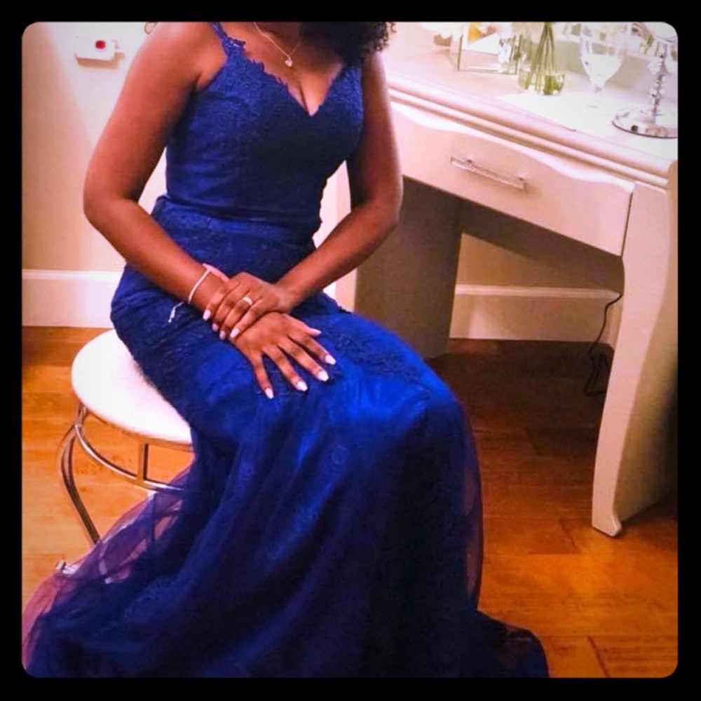 Blue dress